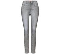 Street One A377255 Vaqueros Slim & High, Women's, Light Grey Random Wash, 30W x 28L