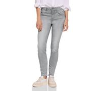 Street One A377255 Vaqueros Slim & High, Women's, Light Grey Random Wash, 33W x 28L