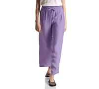 Street One A377878 Cupro-Pantalón de Pierna Ancha, Women's, Bellflower Lilac, 34W x 30L