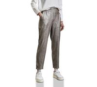 Street One A378519 Pantalones Cargo revestidos, Beige Sparkling, 44W / 28L Mujeres