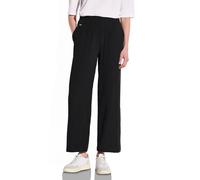 Street One A378684 Pantalones de Muselina de Pierna Ancha, Negro, 34W / 30L Mujeres