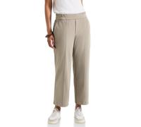 Street One A378685 Pantalones de Sarga Recta 7/8, Buff Grey, 42 Mujeres