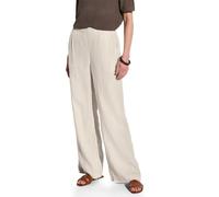 STREET ONE A378739 Pantalones de Lino de Pierna Ancha, Moonstone Sand, 40W / 30L Mujeres
