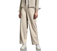 Street One A378919 Pantalones de Pierna Recta a Rayas, Sheer Beige Mel, 36W / 30L Mujeres