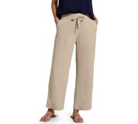 Street One A378974 Pantalones de Muselina de Pierna Ancha, Coastal Beige, 44W / 26L Mujeres