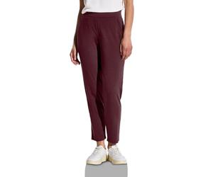 Street One A379033 Pantalón de Jersey de Corte Holgado, Dark Cherry Red, 36W / 28L Mujeres
