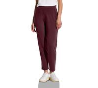 Street One A379033 Pantalón de Jersey de Corte Holgado, Dark Cherry Red, 46W / 28L Mujeres