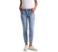 STREET ONE A379416 Vaqueros Ajustados, Light Blue Wash, 28W / 26L Mujeres