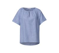 Street One Chambray - Blusa con Cuello Redondo y Corte de Corte Original Blue 36