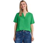 Street One Blusa con Cuello Dividido y Turn-up Evergreen 40