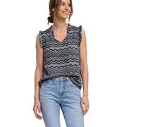 Street One Blusa con Cuello en V y Volantes Frozen Wave 40
