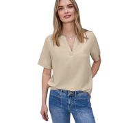 Street One Blusa con Turn-Up Cotton Beige 40
