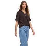 Street One Blusa de Manga Corta con Detalles Turn-up Espresso Brown 36
