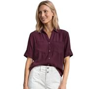 Street One Blusa de Manga Corta con Detalles Turn-up Rustic Rouge 40