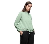 Street One Blusa de Pana con cordón para Mujer, 3412230, Color Verde Sereno, Talla 14
