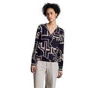 Street One Blusa Estampada para Mujer, Deep Tint Blue, 44