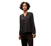 Street One Blusa Leo con Cuello Dividido, Color marrón Oscuro, 40