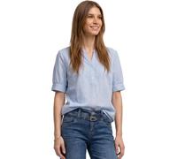 Street One Blusa para Mujer 3413424 Chambray con Cuello Dividido y Dobladillo elástico (1 Unidad), Producto Original., 38