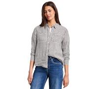 Street One Camisa de Lino a Rayas Espresso Brown 36