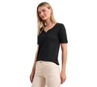 Street One Camiseta básica con Escote corazón Negro 42