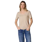 Street One Camiseta básica de algodón, Color Beige, 36