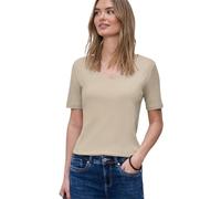 Street One Camiseta básica de algodón, Color Beige, 42