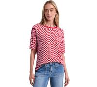 Street One Camiseta con Cuello Redondo y Estampado Salsa Rojo 38
