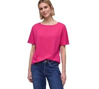 Street One Camiseta con Textura en Color Liso Magenta, Dream 38