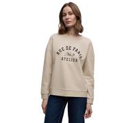 Street One Camiseta con Wording Cotton Beige 36