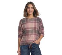 Street One Camiseta de Manga Larga para Mujer con Cuello Redondo y Estampado a Cuadros 3231719, Ámbar Arenado, 40