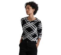 STREET ONE Camiseta de Manga Larga para Mujer, Negro, 40