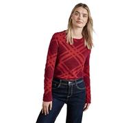 STREET ONE Camiseta de Manga Larga para Mujer, Rojo, 44