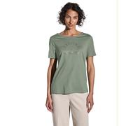 Street One Camiseta de Mujer con Palabra, Dune Green, 38