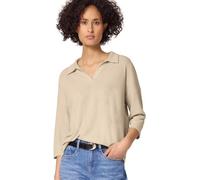 Street One Camiseta en Color Liso algodón Beige 46