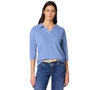 Street One Camiseta en Color Liso capó Azul 36