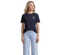 Street One Camiseta para Mujer 3231085 con Cuello Redondo y Estampado en el Pecho (1 Unidad), Azul Oscuro, 36