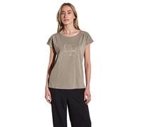Street One Camiseta para Mujer A323171 con Estampado, Color Blanco Roto, 42, Vintage Stone, 38