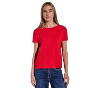 STREET ONE Camiseta para Mujer en Color Liso, Glory Red, 42