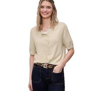 Street One Cárdigan en Color Liso Smoke Beige Mel. 38