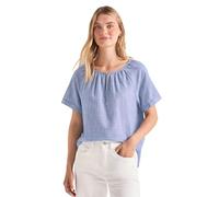 Street One Chambray - Blusa con Cuello Redondo y Corte de Corte Original Blue 36