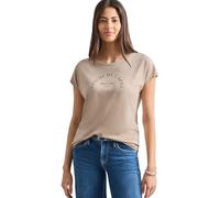 Street One Dropped - Camiseta con Hombros Descubiertos con Cuello Redondo Clay Sand 46