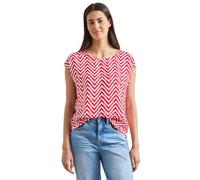 Street One Dropped Shoulder - Blusa con Cuello Redondo, Color Rojo Salsa 36