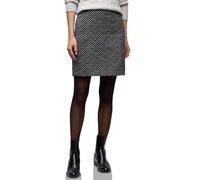 Street One Falda Jacquard Zig-Zag 3610183 para Mujer, Color Negro, 34