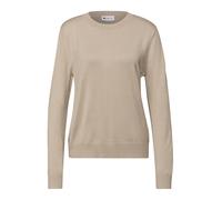 Street One Jersey básico de algodón, Color Beige, 40