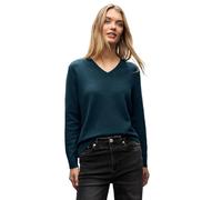 Street One Jersey de Cuello en V para Mujer, Azul Marea, 44