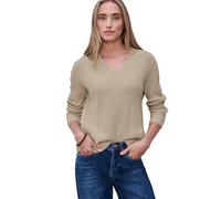 Street One Jersey en Color Liso algodón Beige 42