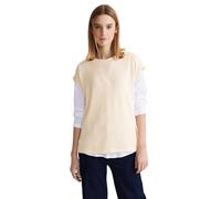 Street One Ltd Qr Knit Look Top Camiseta, Women's, Lucid White, 44