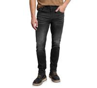 Street One Men 3716812 Vaqueros Ajustados, Black Random Wash, 33W / 32L Hombres