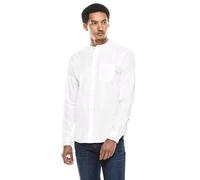 Street One MEN Camisa de Cuello Alto para Hombre, Blanco, L