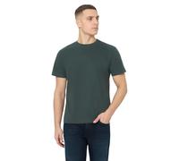 Street One Men Camiseta básica en Color Liso Verde mar S